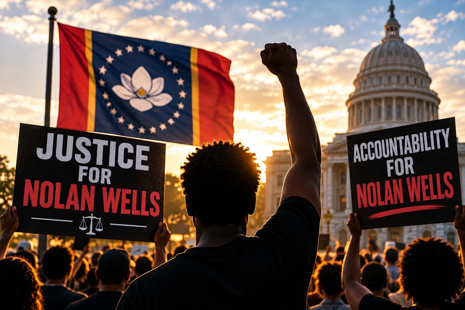 nolan wells justice protest